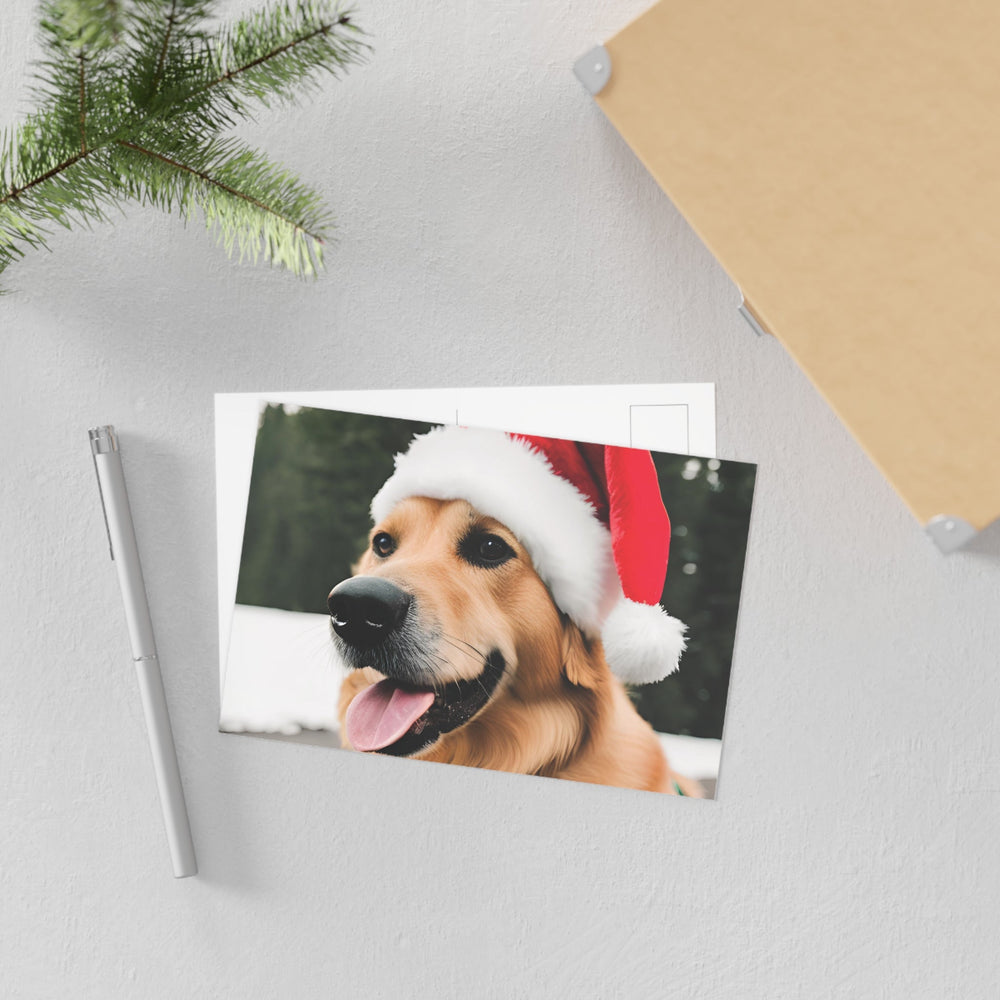 Ansichtkaart Christmas Dog 3 - Kunstpaleis